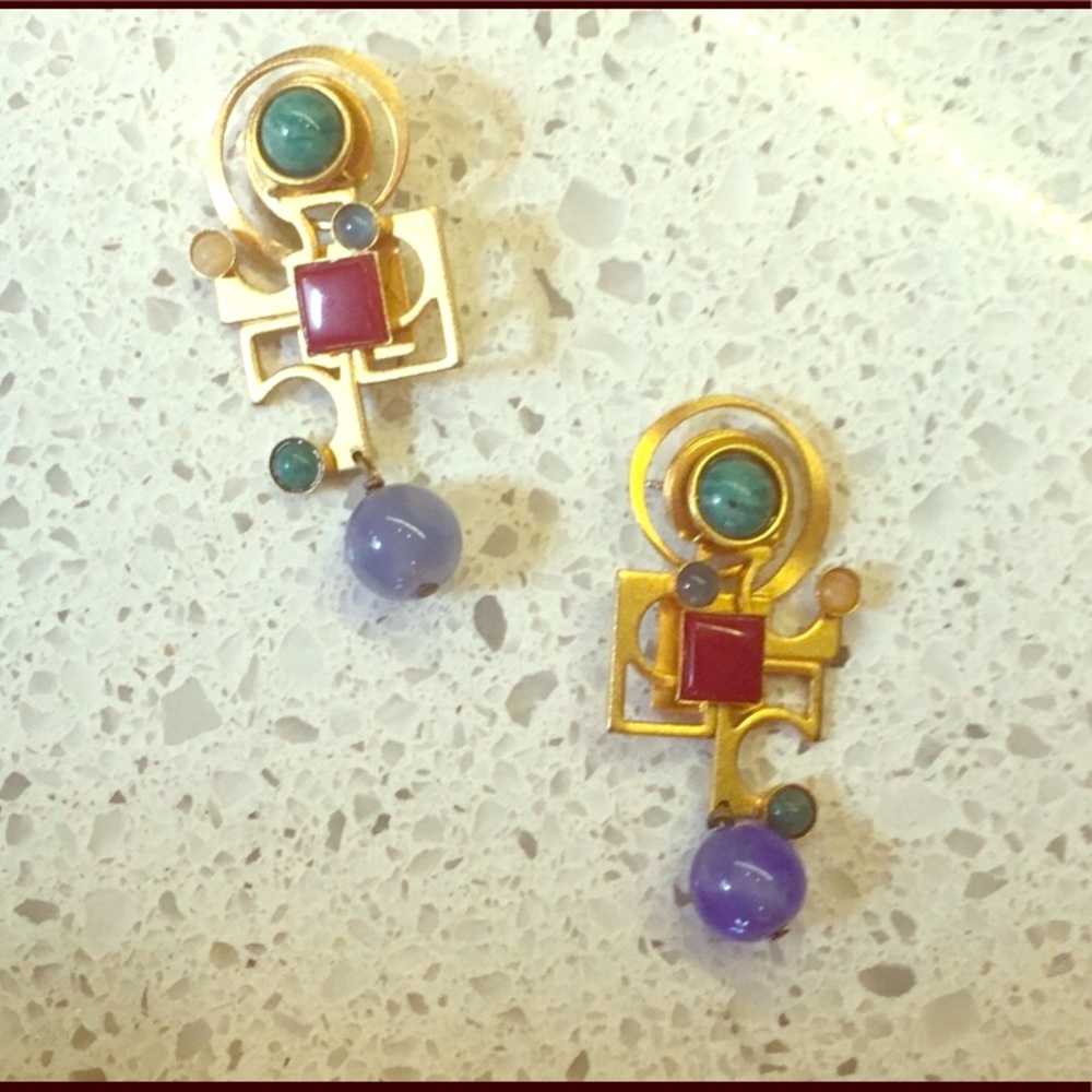 Vintage gold earrings